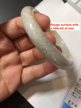 Load image into Gallery viewer, 57.5mm Certified Type A 100% Natural white/yellow/brown (golden sand) Jadeite Jade bangle BM52-7050