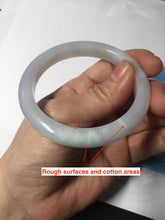 Load image into Gallery viewer, 54.7mm certified type A100% Natural green purple Jadeite Jade bangle BM35-0251