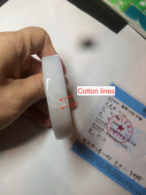 Load image into Gallery viewer, 51mm Certified Type A 100% Natural light purple/brown/white square Jadeite Jade bangle Y152-8073