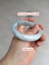 Load image into Gallery viewer, 54.8mm certified type A 100% Natural icy watery green/white/brown  jadeite jade bangle Z126-4403