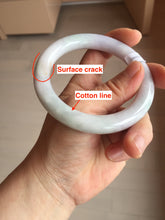 Load image into Gallery viewer, 58.3mm certified 100% natural light green/white/purple/red chubby round cut jadeite jade bangle BS36-(5567)