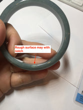 Load image into Gallery viewer, 60.9mm Certified Type A 100% Natural deep sea dark green/blue/gray/black Guatemala Jadeite bangle PB115-6428