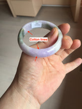 Load image into Gallery viewer, 50mm certified 100% natural Type A brown green/purple oval jadeite jade bangle PB161-1095