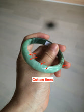 Load image into Gallery viewer, 52.6mm certified 100% natural Type A apple green/dark green jadeite jade bangle H116-2848