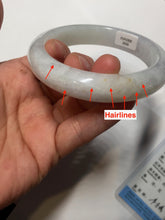 Load image into Gallery viewer, 58mm Certificate icy waterly light purple white orange jadeite jade bangle BF134-2650