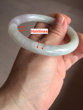 Load image into Gallery viewer, 55mm certified 100% natural type A green/purple/brown round cut jadeite jade bangle AU32-1339