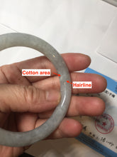 Load image into Gallery viewer, 54mm certified natural 100% natural Type A light green round cut jadeite jade bangle BS74-1021
