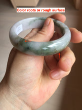 Load image into Gallery viewer, 54mm Certified Type A 100% Natural dark green purple(苏堤绕绿) Jadeite Jade bangle PC103-9161
