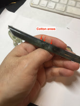 Load image into Gallery viewer, 18.5cm 100% Natural icy watery black/clear (水墨) Xiu Jade Serpentine hairpin AW29