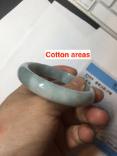 Load image into Gallery viewer, 53.5mm certified 100% natural type A light green white blue jadeite jade bangle BQ22-3791
