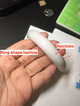 Load image into Gallery viewer, 56.7mm certified 100% natural type A sunny green/white jadeite jade bangle BK71-5217