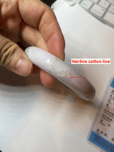 Load image into Gallery viewer, 59mm Certified Type A 100% Natural light green purple yellow (FU LU SHOU) Jadeite Jade bangle BM86-4497