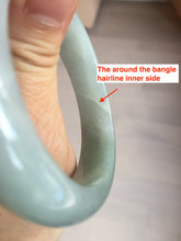 Load image into Gallery viewer, 53.5mm certified 100% natural Type A light green/purple jadeite jade bangle BP34-3401