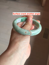 Load image into Gallery viewer, 56.2mm certified Type A 100% Natural sunny green/white/red Jadeite Jade bangle BS35-4433