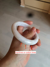 Load image into Gallery viewer, 59mm Certified 100% natural type A sunny green white/light purple jadeite jade bangle BF16-5408