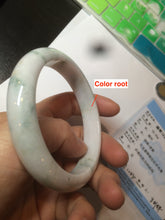 Load image into Gallery viewer, 59.7mm Certified 100% natural type A green white/light purple jadeite jade bangle AT84-9537