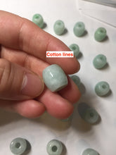 Load image into Gallery viewer, 13.5/12.5mm Type A 100% Natural light apple green/sunny green Jadeite Jade LuluTong (Every road is smooth) olive shape pendant group PA136