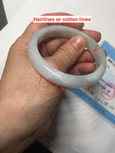 Load image into Gallery viewer, 54.5mm Certified Type A 100% Natural sunny green/dark green Jadeite Jade bangle AM96-2727