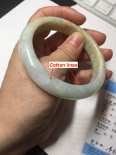 Load image into Gallery viewer, 58mm Certificate 100% natural type A light green yellow brown jadeite jade bangle D159-5351