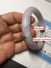 Load image into Gallery viewer, SOld! pleae don't order. Thanks. 55mm certified 100% natural type A sunny green/purple jadeite jade bangle BN86-8721