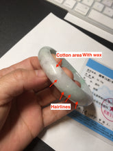 Load image into Gallery viewer, 56.5mm 100% natural type A green/white/purple/red (FU LU SHOU) jadeite jade bangle BP54-0621