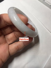 Load image into Gallery viewer, 52mm certified Type A 100% Natural green/purple/white oval Jadeite Jade bangle BM58-0261