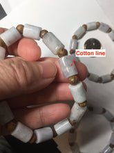 Load image into Gallery viewer, 100% natural type A green/purple jadeite jade  beads bracelet group BK56