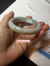 Load image into Gallery viewer, 54.5mm Certified 100% natural Type A light green white yellow jadeite jade bangle AX137-0804