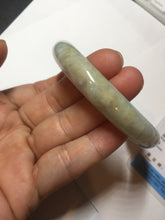Load image into Gallery viewer, 51mm Certified 100% natural Type A light green purple brown chubby round cut jadeite jade bangle BQ15-5802