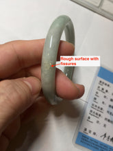 Load image into Gallery viewer, 53.5mm certified 100% natural Type A light green round cut jadeite jade bangle BP161-2771
