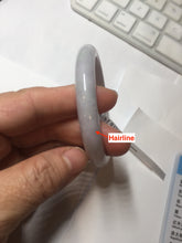 Load image into Gallery viewer, 53.5mm certified 100% natural light green purple slim jadeite jade bangle PC39-4034