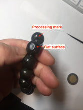 Load image into Gallery viewer, 100% Natural 14x12.5mm dark green/black/brown vintage style nephrite Jade bead bracelet HE97