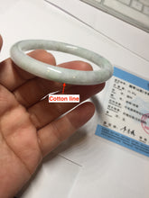 Load image into Gallery viewer, 53.8mm certified 100% natural Type A light green purple brown round cut jadeite jade bangle BS107-2542