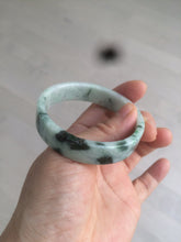 Load image into Gallery viewer, 51.7mm Certified type A 100% Natural sunny green/purple square Jadeite Jade  bangle AZ57-7272