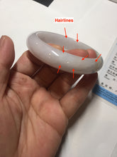 Load image into Gallery viewer, 57.7mm Certified 100% natural Type A dark green white purple jadeite jade bangle AH91-3014