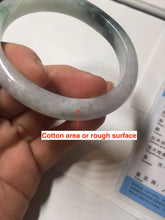 Load image into Gallery viewer, 51.5mm certified Type A 100% Natural sunny green purple oval Jadeite Jade bangle BN43-5137