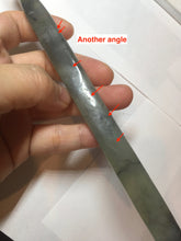 Load image into Gallery viewer, 24cm 100% Natural light green black Xiu Jade Serpentine vantage fish square style hairpin AW22