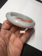 Load image into Gallery viewer, 58mm Certified type A 100% Natural light green/white Jadeite bangle AR118-0253