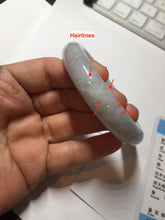 Load image into Gallery viewer, 57.5mm Certified Type A 100% Natural sunny green purple white jadeite Jade bangle BS99-2535