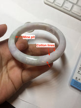 Load image into Gallery viewer, 60mm certified Type A 100% Natural light green red purple (Fu Lu Shou) Jadeite Jade bangle PC96-8467