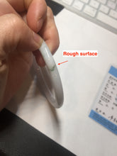 Load image into Gallery viewer, 56mm certified 100% natural type A light green/purple with green fly flowers round cut jadeite jade bangle BN56-3113