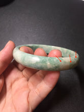 Load image into Gallery viewer, 62mm Certified Type A 100% Natural green beige Jadeite bangle PD144-6272