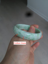 Load image into Gallery viewer, 50.5mm Certified Type A 100% Natural sunny apple green/brown oval Jadeite Jade bangle AZ134-1459