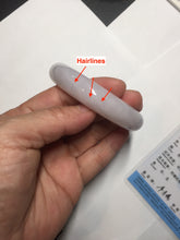 Load image into Gallery viewer, 57.7mm Certified 100% natural Type A dark green white purple jadeite jade bangle AH91-3014