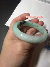Load image into Gallery viewer, 54mm Certified Type A 100% Natural apple green dark green Jadeite Jade bangle BM23-0236