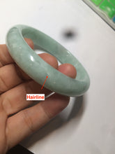 Load image into Gallery viewer, 56.4mm 100% natural Type A sunny green/brown/white jadeite jade bangle AX47-2831