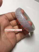 Load image into Gallery viewer, 50.5mm 100% natural Type A sunny green/purple jadeite jade bangle BP14