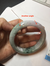 Load image into Gallery viewer, 58mm Certified 100% natural Type A green/purple jadeite jade bangle PB95-8990
