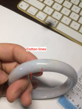 Load image into Gallery viewer, 56.9mm Certified type A 100% Natural white/light purple Jadeite bangle AC76-0322