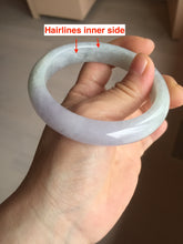 Load image into Gallery viewer, 58.7mm certified Type A 100% Natural icy watery green/purple Jadeite Jade bangle AU17-0866